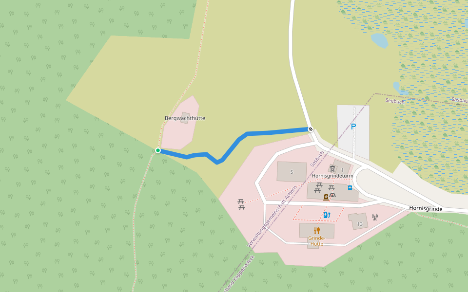 Beim Hornisgrindeturm - Bergwachthütte