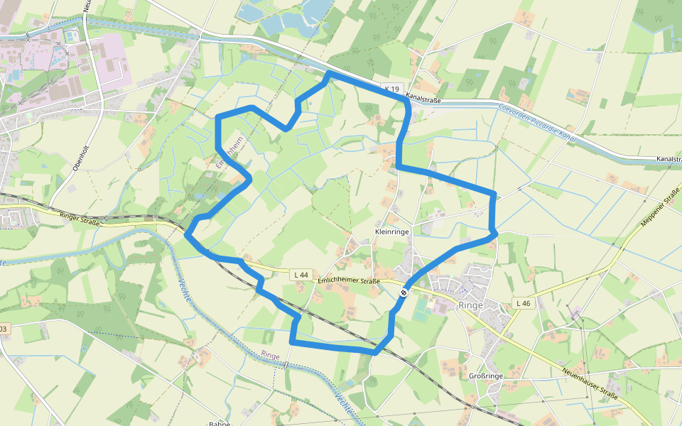 Grafschafter Spurensuche - Auf den Spuren des Wandels walking route map in Ringe