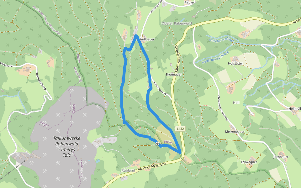 Kräuterpfad der Sinne walking route map in Stubenberg am See
