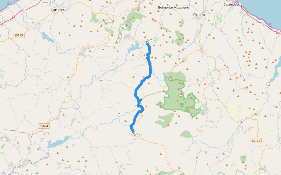 Magna Via Francigena: Tappa 2 walking route map in Santa Cristina Gela