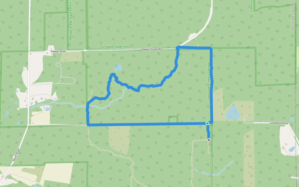 Trail 4 Hiking Almond, New York Pacer