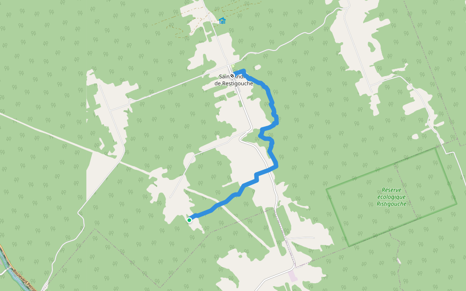 SIA, 7-Avignon Alternative walking route map in Saint-André-de-Restigouche