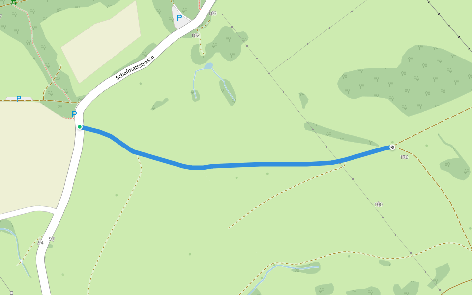 Schafmatt - Schafmatt walking route map in Oltingen