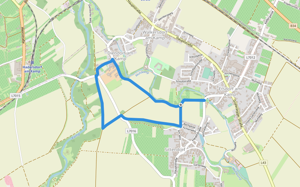 >>Tut gut<< Route 1 Grafenegg walking route map in Grafenegg