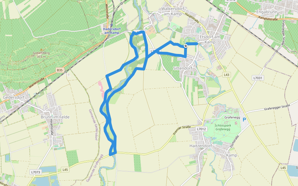 >>Tut gut<< Route 2 Grafenegg walking route map in Grafenegg