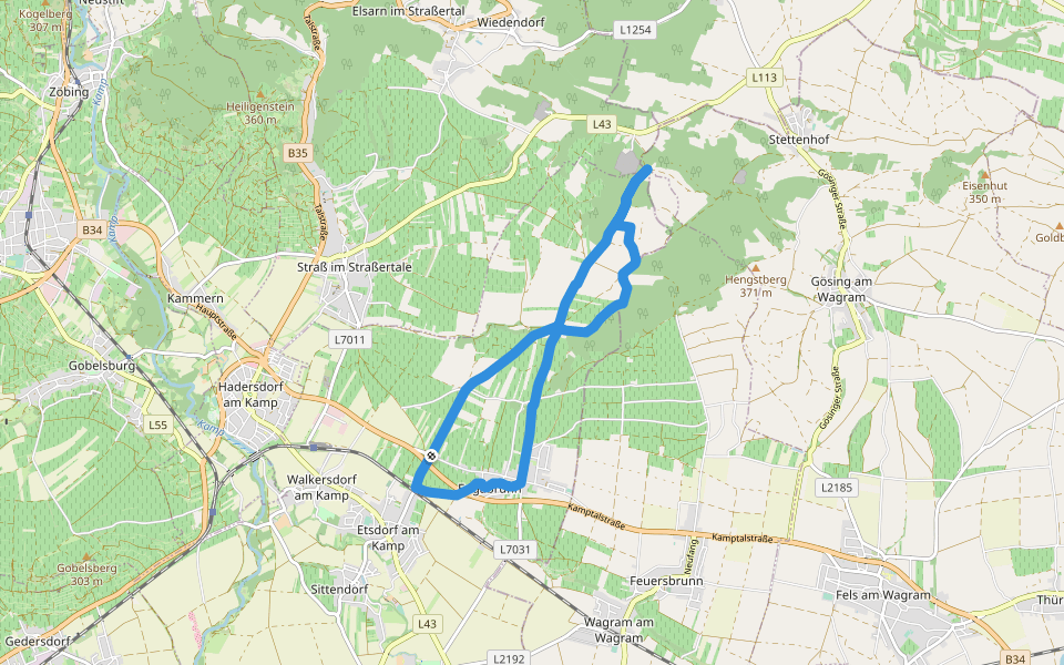 >>Tut gut<< Route 4 Grafenegg walking route map in Engabrunn