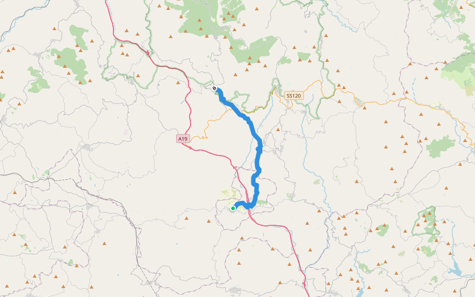 Via dei Frati - Tappa n. 3 walking route map in Resuttano