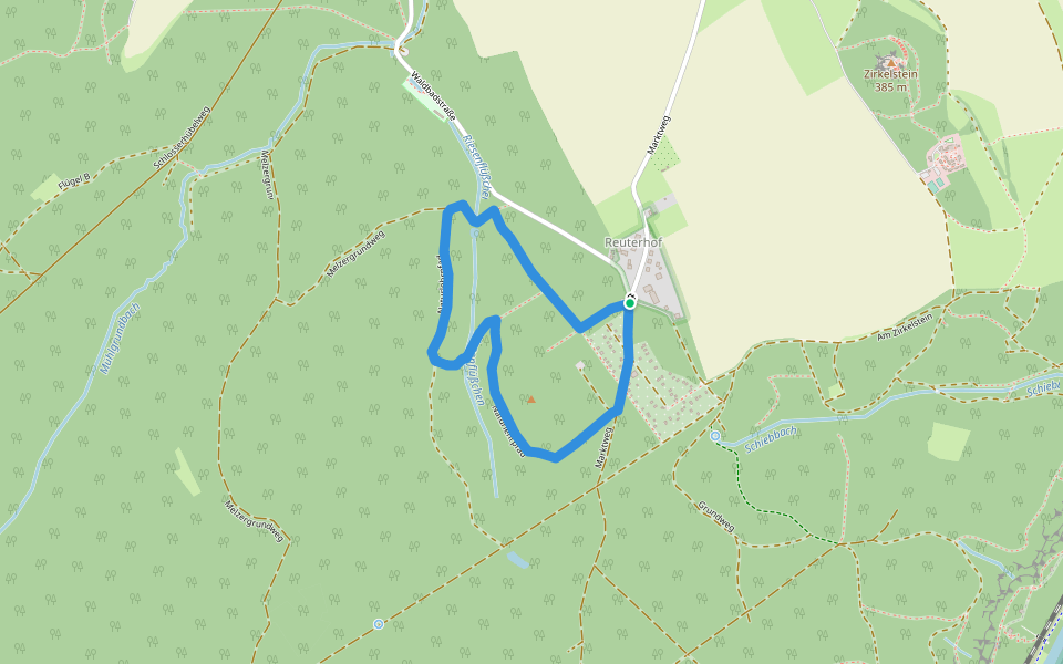 Walderlebnispfad Reinhardtsdorf walking route map in Reinhardtsdorf-Schöna