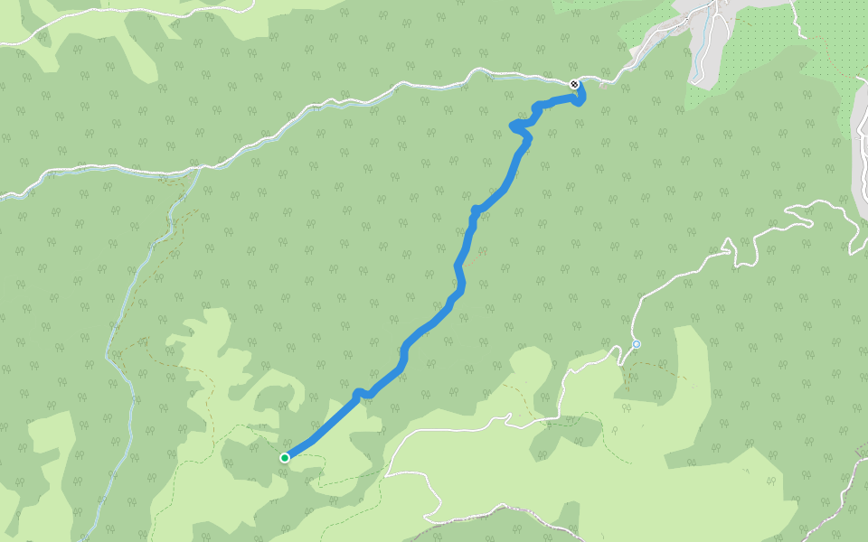 Sibiel - Cabana Fântânele walking route map in Sebeşu de Sus