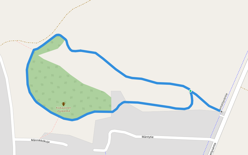 Ojalankankaan kuntorata walking route map in ALAVUS AS