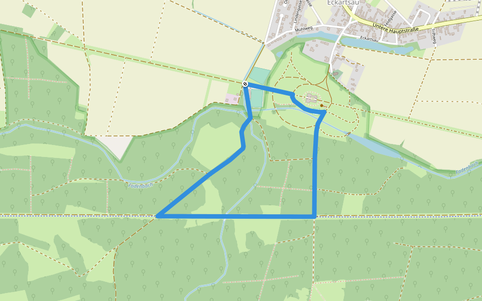 Rundweg Eckartsau walking route map in Eckartsau