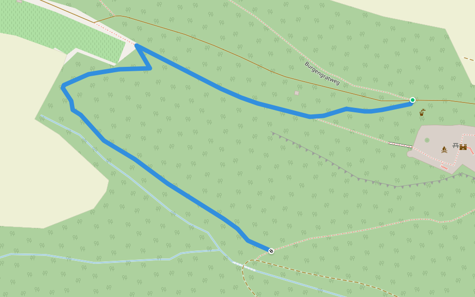 Ruine Pfeffingen - Duggingen walking route map in Pfeffingen