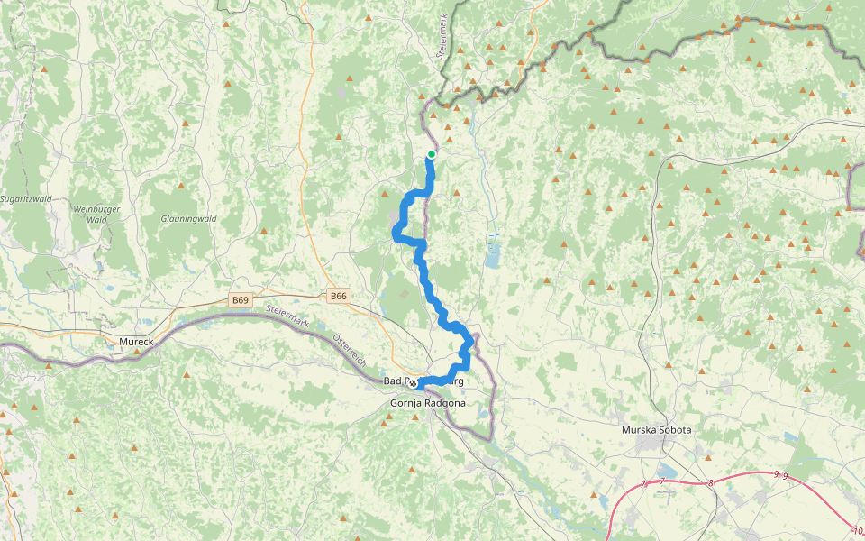 Ostösterreichischer Grenzlandweg 07 walking route map in Kramarovci