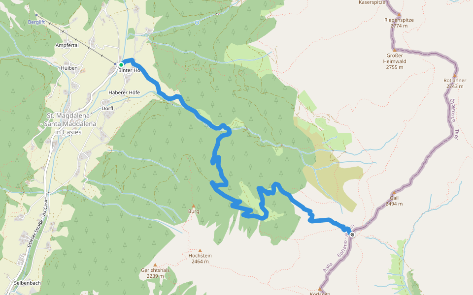 About the yokes Hiking Trail TrentinoAlto Adige Pacer