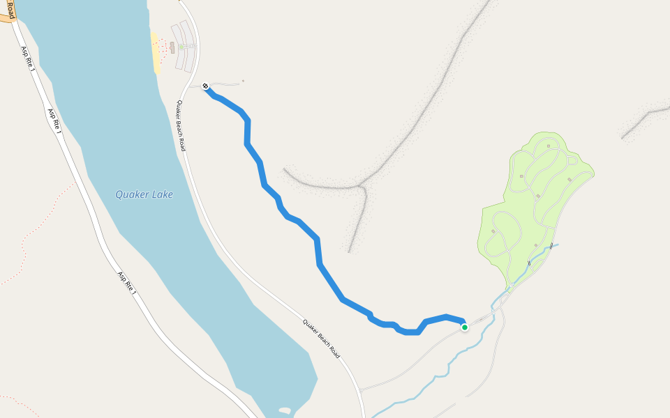 Flagg Trail walking route map in Salamanca