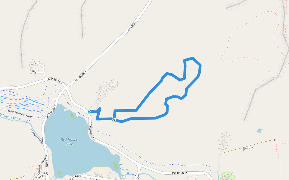 Osgood Trail walking route map in Salamanca