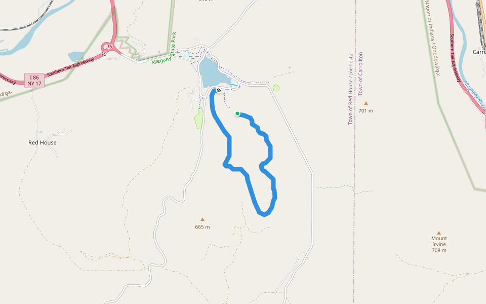 Beehunter Trail walking route map in Salamanca