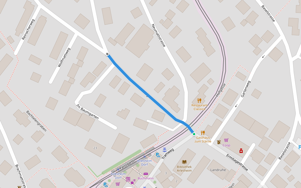 Arlseheim - Reinacherhof? - fixme walking route map in Arlesheim