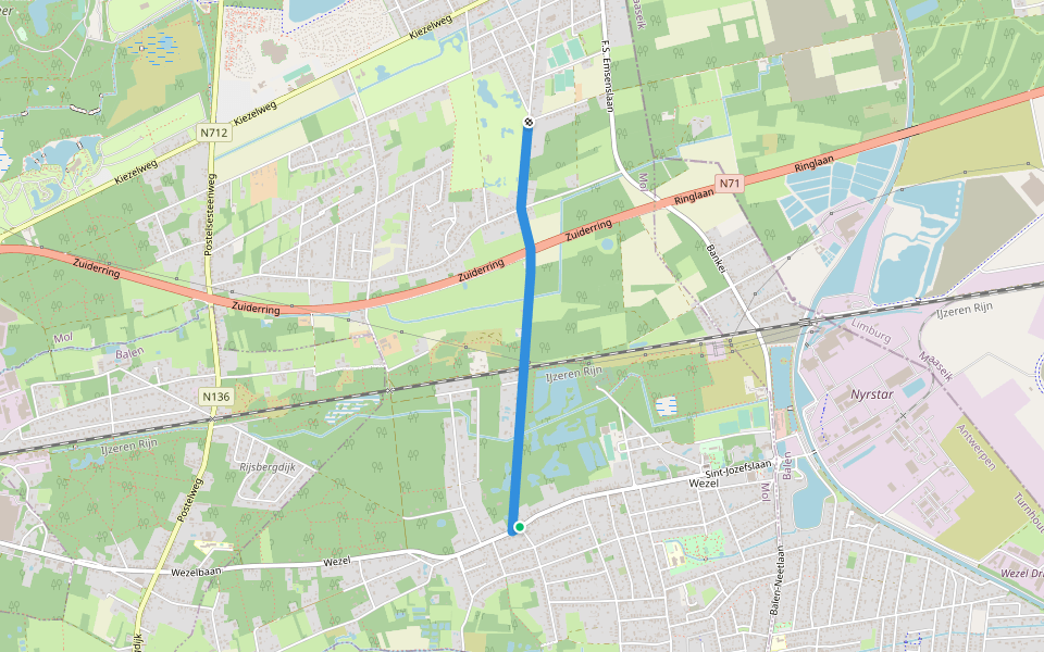 grvg walking route map in Mol