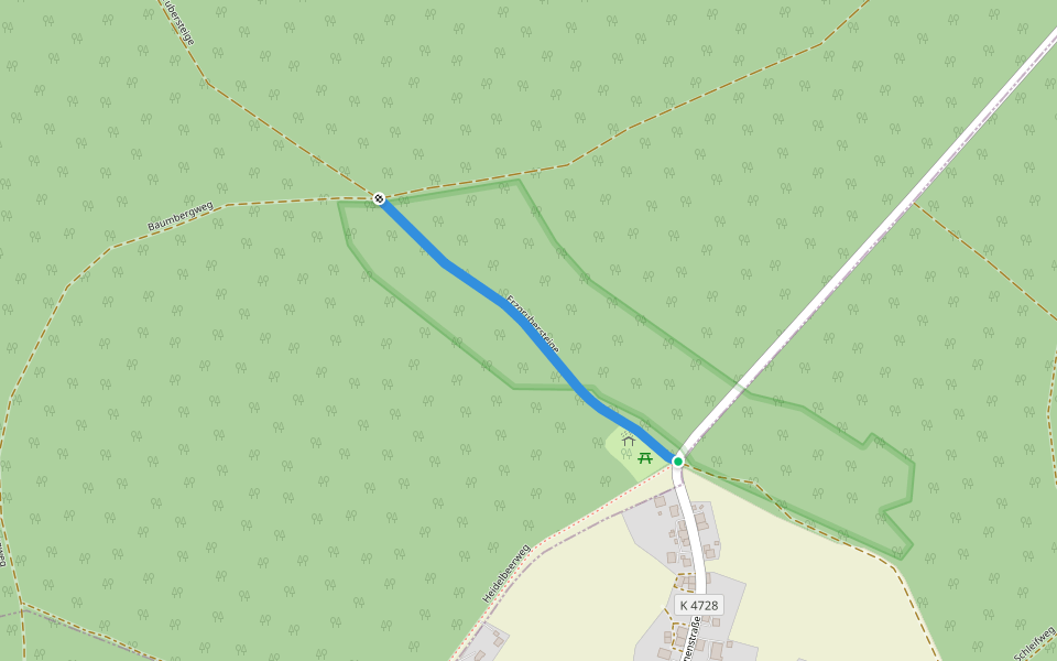 Erzgruber Steige - Große Tannen walking route map in Pfalzgrafenweiler