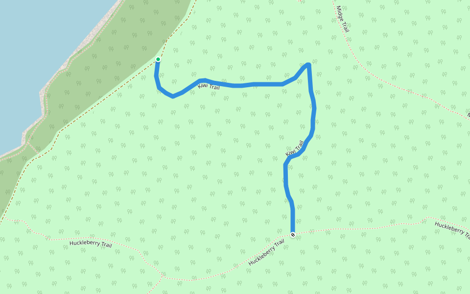 Kiwi Trail walking route map in Henderson