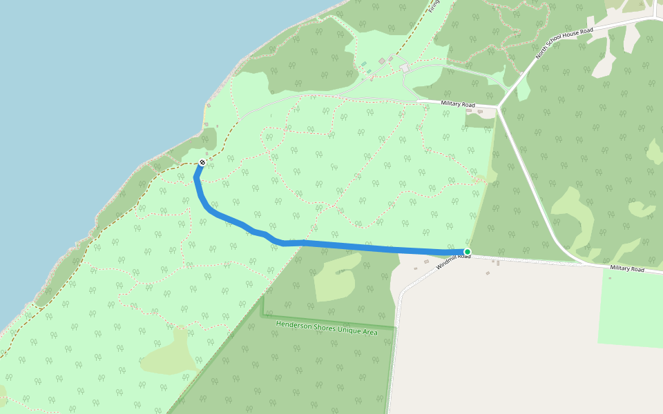 Midge Trail walking route map in Henderson