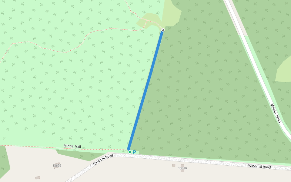 Marksmen Trail walking route map in Henderson