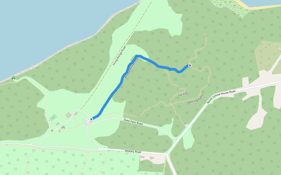 Knickerbocker Trail walking route map in Henderson
