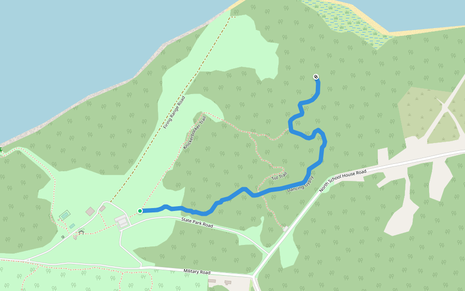 Dancing Gypsy walking route map in Henderson