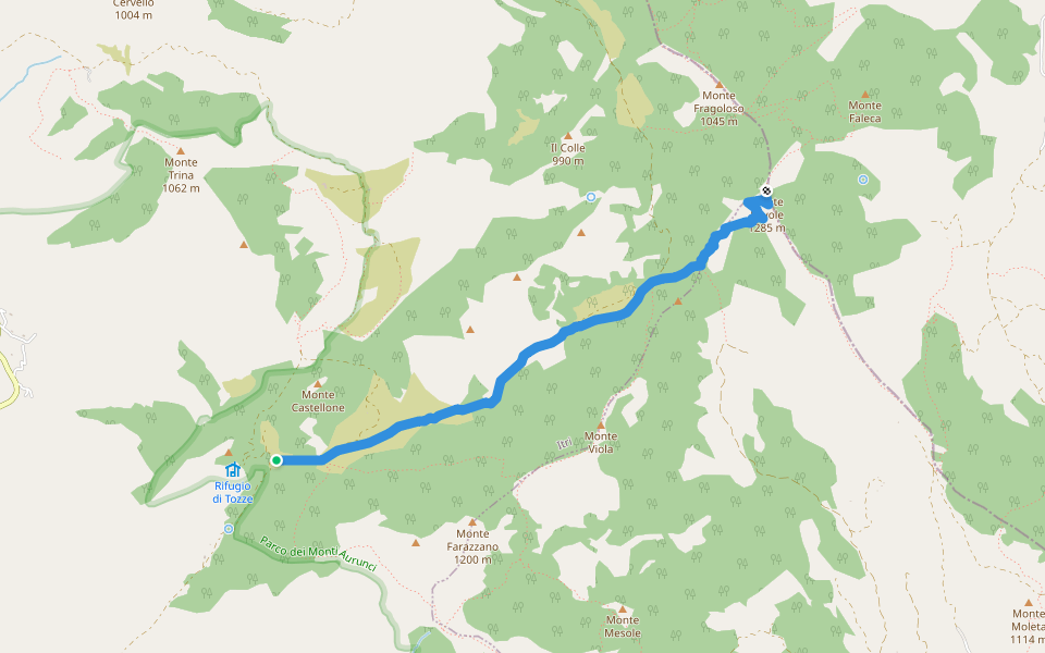 The Valle di ItriMonte Revole Hiking Trail Lazio Pacer