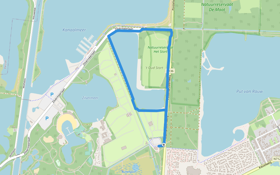 Rond de Heide walking route map in Mol