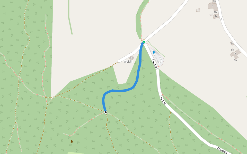 Belpberg/Weidli - Tuftere? / Belp? - fixme walking route map in Belp