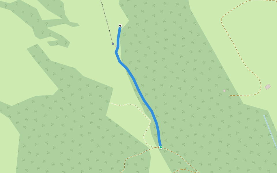 Querweg des Schwäbischen Albvereins (blauer Punkt) walking route map in Maierhöfen