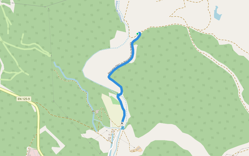 Estação da Biodiversidade da Barragem da Bravura walking route map in Bensafrim