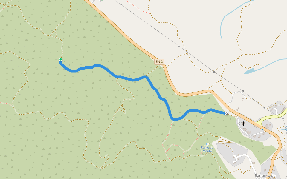 Estação da Biodiversidade de Barranco do Velho walking route map in Querença