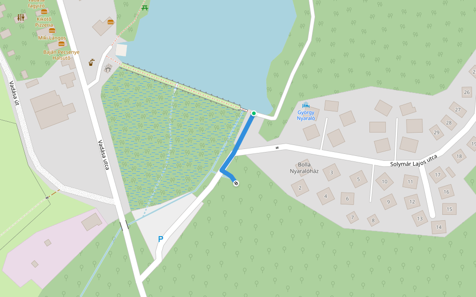 S forrás walking route map in Hegyhátszentjakab