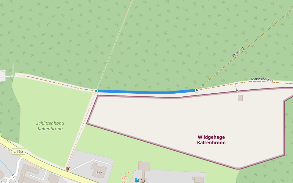 Schlittenhang - Wildgehege