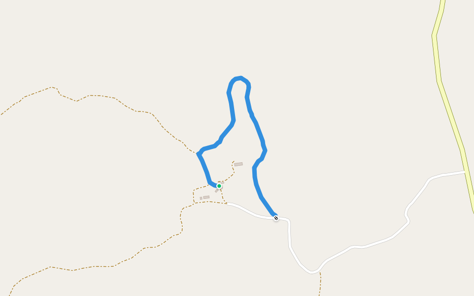 Estação da Biodiversidade da Herdade de Ribeira Abaixo walking route map in Santa Margarida da Serra