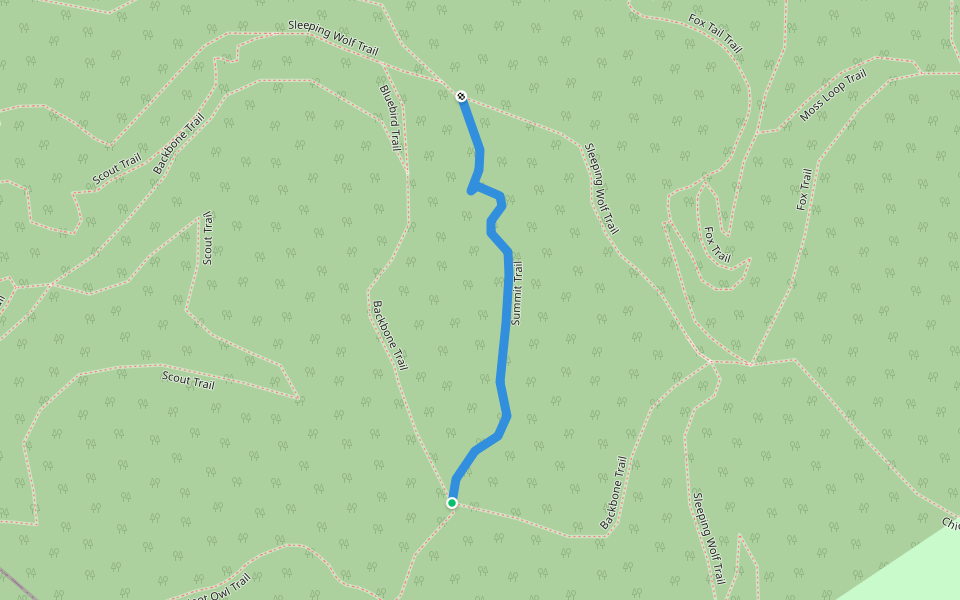 Summit Trail walking route map in Bluefield
