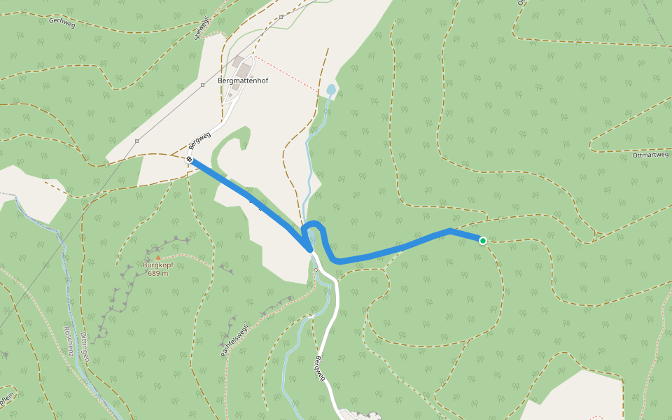 Bergmattenhof - Dittingen? - fixme walking route map in Dittingen