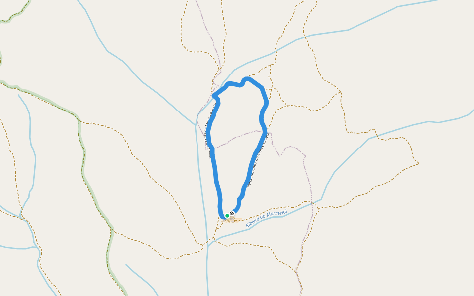 Estação da Biodiversidade de Monte Barata walking route map in Tapada das Valsas