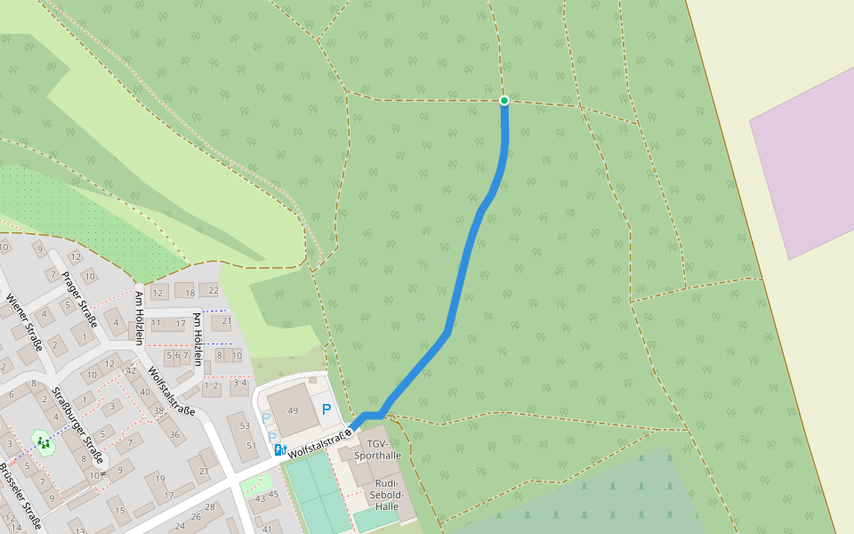 Nordic Walking Laufstrecke walking route map in Veitshöchheim