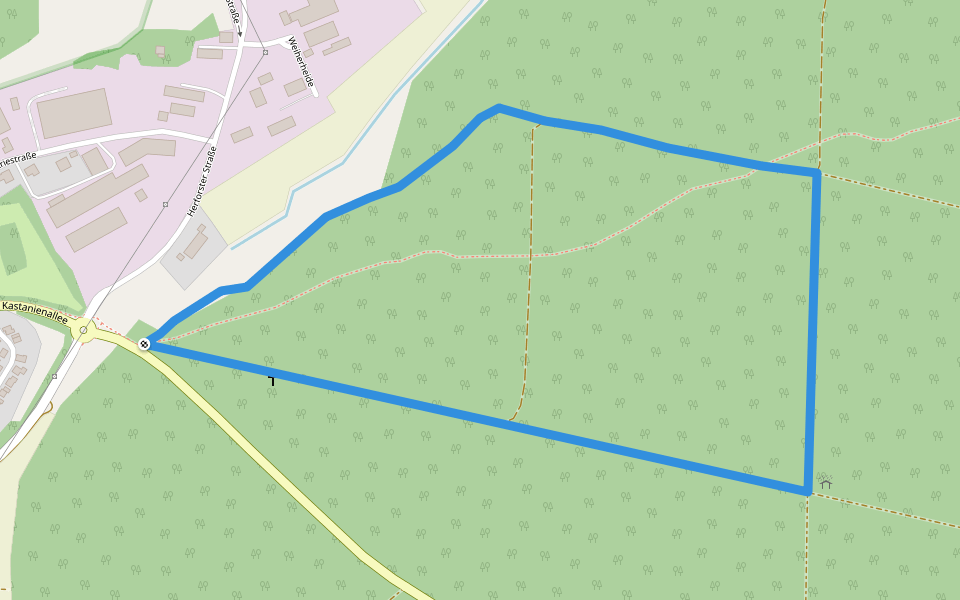 RWE Route walking route map in Speicher