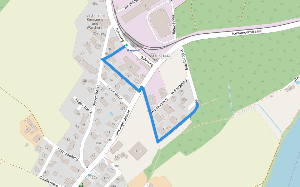 Bannwil - Aarwangen / Schloss? - fixme walking route map in Bannwil