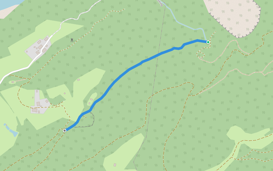 Wanderweg 94 - Gscheuerwand walking route map in Unterwössen
