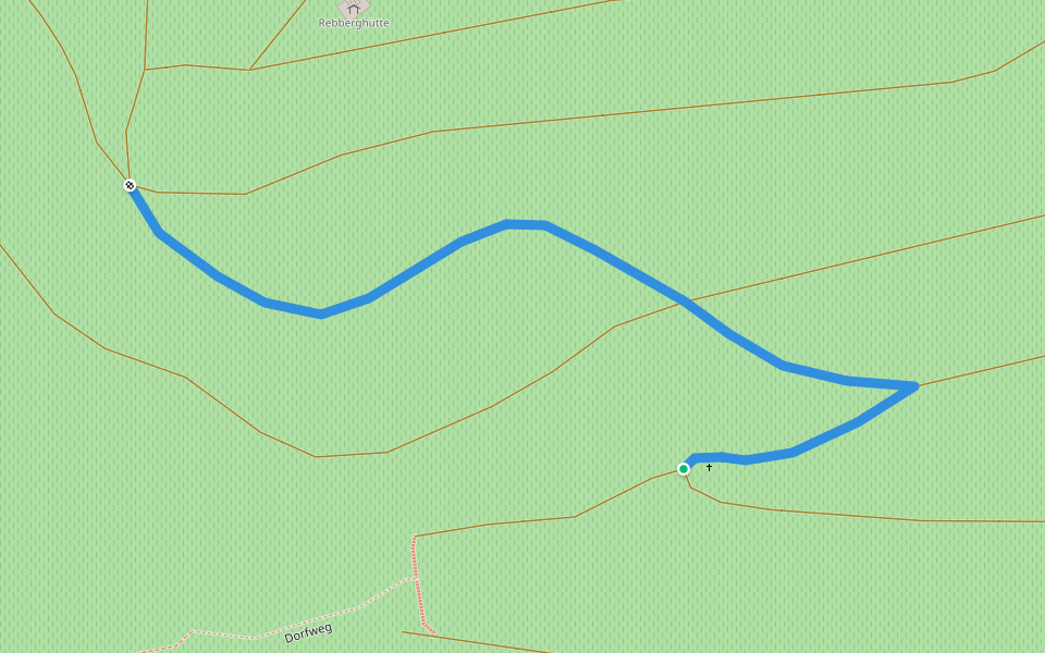 Kreuz Milchberg - Über dem Schlossberg