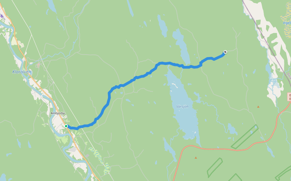 Munkebolsleden walking route map in Munkebol