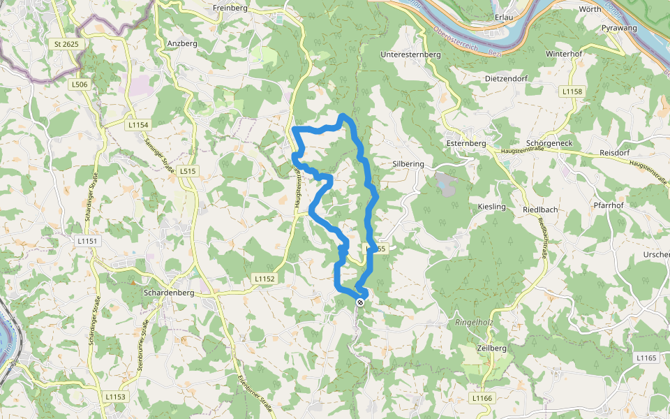 Große Kösselbach Runde walking route map in Kösslarn
