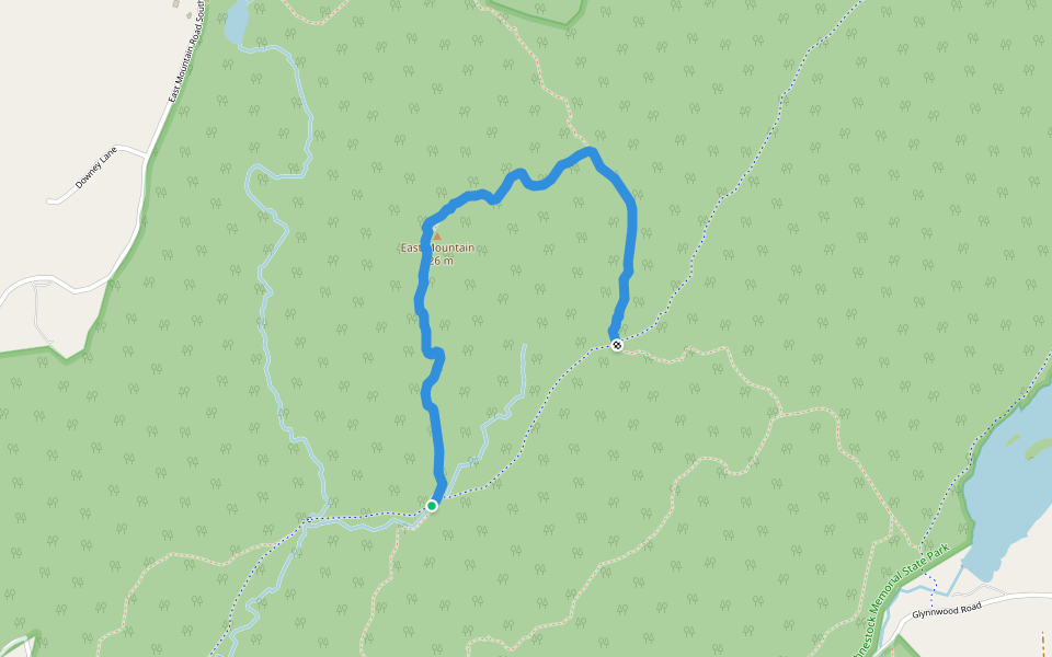 East Mountain Loop walking route map in Cold Spring