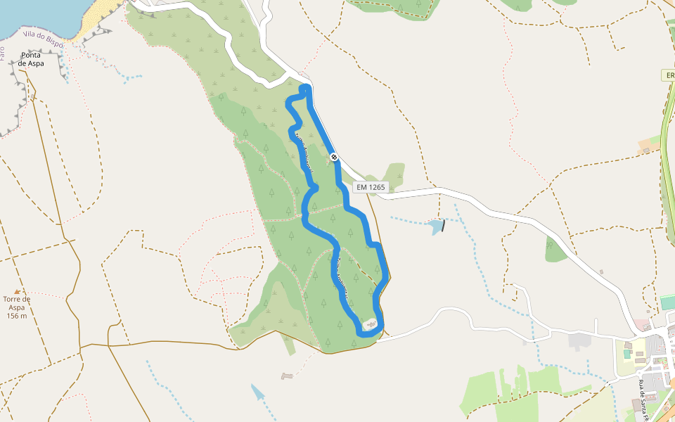 Trilho Ambiental do Castelejo walking route map in Vila do Bispo